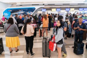 US airport chaos as nearly 9,000 flights disrupted ahead of busy July travel weekend