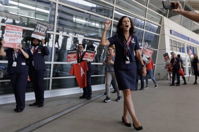 American Airlines flight attendants’ starting salaries are just $27,000. A new contract will put billions into compensation, union says