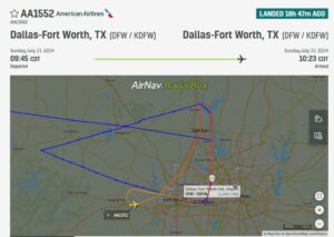 American Airlines AA1552 Makes Emergency Return to Dallas