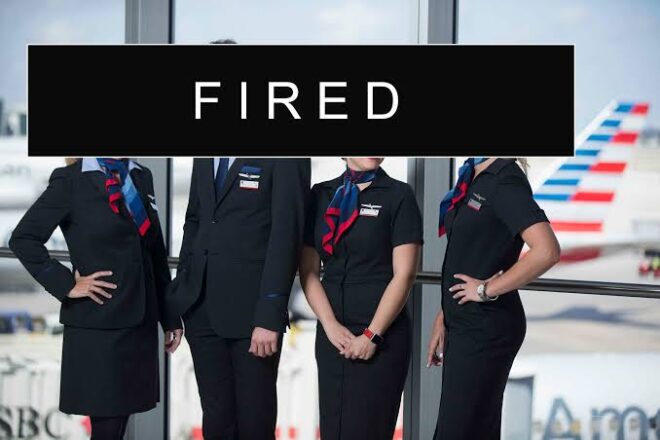 American Airlines Fires Flight Attendants Who Refused to Serve Drinks, Withholds Salary