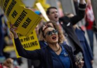 United Flight Attendants Picket For Improved Wages, Contract at Airports Across the Country As Executive Comp Skyrockets