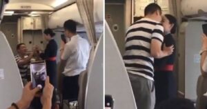 Love in the Air: Flight Attendant Loses Job After Boyfriend's In-Flight Proposal"